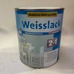 Weisslack Lak Verf Wit 2 in 1 Glanzend Waterbasis 2L, Doe-het-zelf en Verbouw, Verf, Beits en Lak, Weisslack, Weisslack, Wit, Nieuw