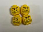 Partij Lego 4x nieuwe geel hoofd met stoppel baard, Ophalen of Verzenden, Nieuw, Losse stenen, Lego