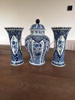 Delfts Blauwe Vazen Set (3 stuks) - Handbeschilderd Hollands, Ophalen of Verzenden