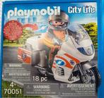 Playmobil City Life Ambulancemotor 70051, Ophalen of Verzenden, Gebruikt, Complete set