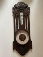 Antieke Barometer met Houtsnijwerk, Antiek en Kunst, Ophalen of Verzenden