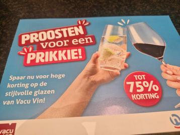 Vacuvin Glazen Spaarkaarten - Nov 2025 beschikbaar voor biedingen