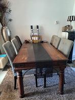 Koloniale Eettafel, Huis en Inrichting, Gebruikt, Koloniaal, Vijf personen of meer, Metaal