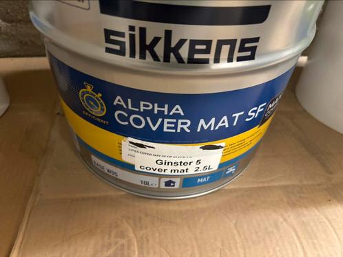 Sikkens Alpha cover mat SF lichtgrijze muurverf 10liter, Hobby en Vrije tijd, Schilderen, Nieuw, Acrylverf, Ophalen