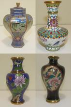 Cloisonné vaasjes 4x [1781], Antiek en Kunst, Ophalen