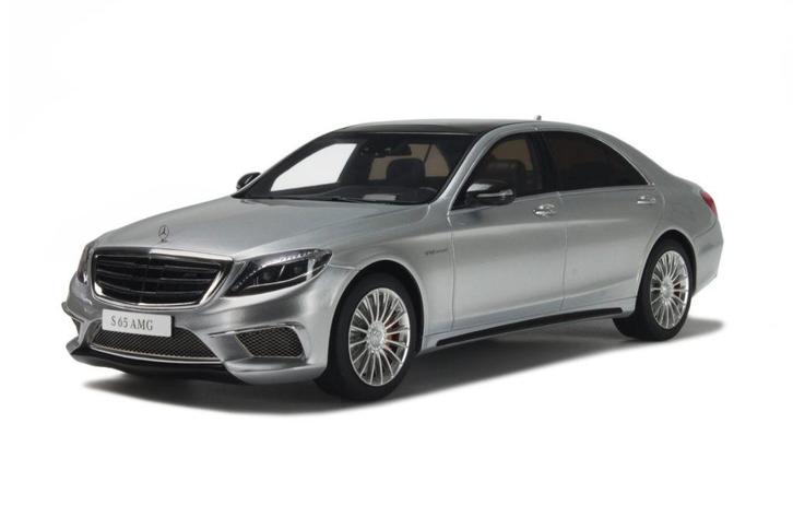 GT Spirit Mercedes-Benz W222 V222 S65 V12 AMG Silver Met., Hobby en Vrije tijd, Modelauto's | 1:18, Gebruikt, Auto, Overige merken