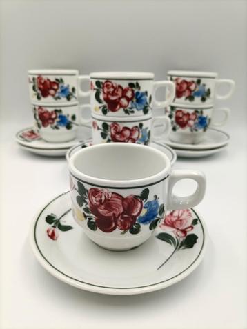 Vintage kop& schotels Lilien porzelan Austria Alpenflora  beschikbaar voor biedingen