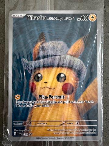 Pokemonkaart Pikachu van Gogh sealed beschikbaar voor biedingen