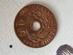 1 cent 1945 Nederlands indie, Postzegels en Munten, Munten | Nederland, Koningin Wilhelmina, Ophalen of Verzenden, 1 cent, Losse munt