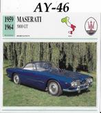 Ay46 autokaart maserati 5000gt (1959 - 1964), Ophalen of Verzenden, Zo goed als nieuw, Auto's