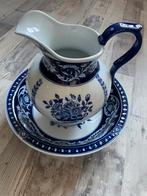 Vintage Lampetstel Blauw Wit, Antiek en Kunst, Antiek | Keramiek en Aardewerk, Ophalen