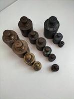 Antieke Gewichten Set en schaal, Antiek en Kunst, Ophalen