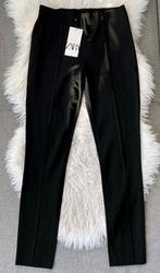 Zara Legging Broek Plooien Persvouwen Zwart, Kleding | Dames, Broeken en Pantalons, Verzenden, Maat 36 (S), Zwart, Lang