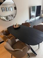 ovale eettafel mangohout, Huis en Inrichting, Tafels | Eettafels, Ophalen, 100 tot 150 cm, Zo goed als nieuw, Vijf personen of meer