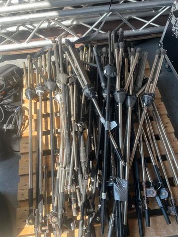 25x Microfoon Statieven - Gebruikt beschikbaar voor biedingen