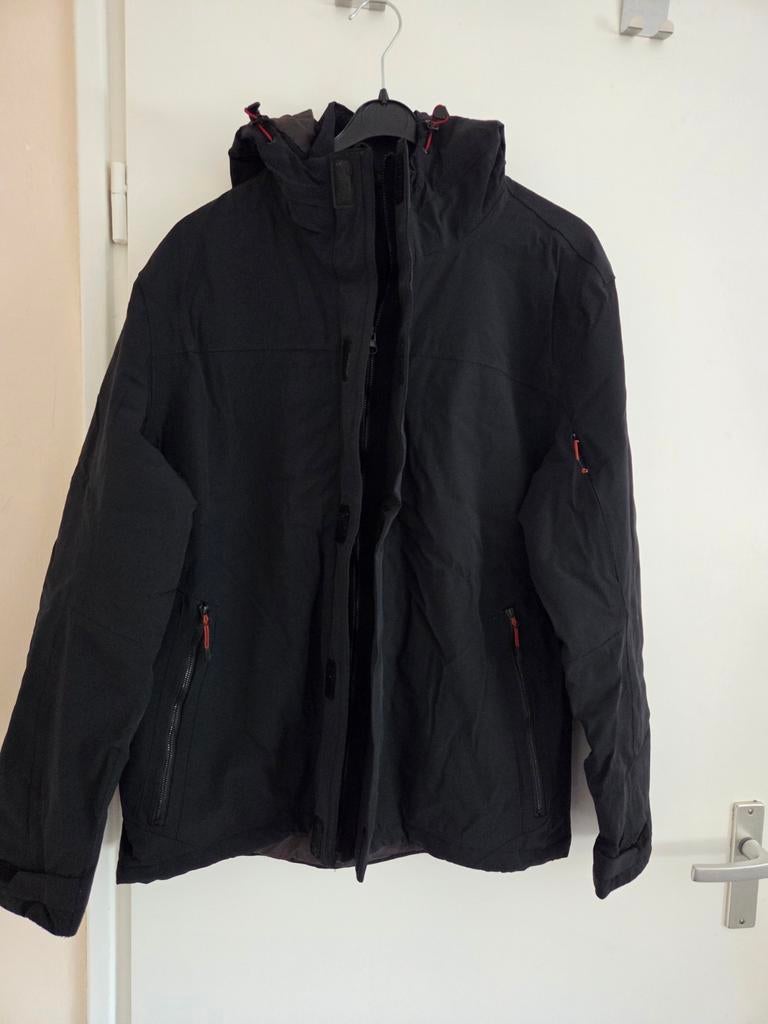 Dikke heren winter jas, Ophalen, Maat 48/50 (M), Zwart, C&A