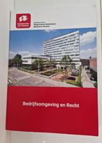 Studieboek: Bedrijfomgeving en Recht - in zeer goede staat, Ophalen of Verzenden, Zo goed als nieuw, WO