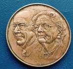 Penning Gouden Bruiloft Prinses Juliana & Bernhard - 1987, Verzenden, Brons, Nederland