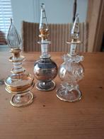 3 antieke parfumflesjes, Antiek en Kunst, Curiosa en Brocante, Ophalen of Verzenden