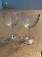 Oude borrelglaasjes (met ‘werkje’), Antiek en Kunst, Antiek | Glas en Kristal, Ophalen
