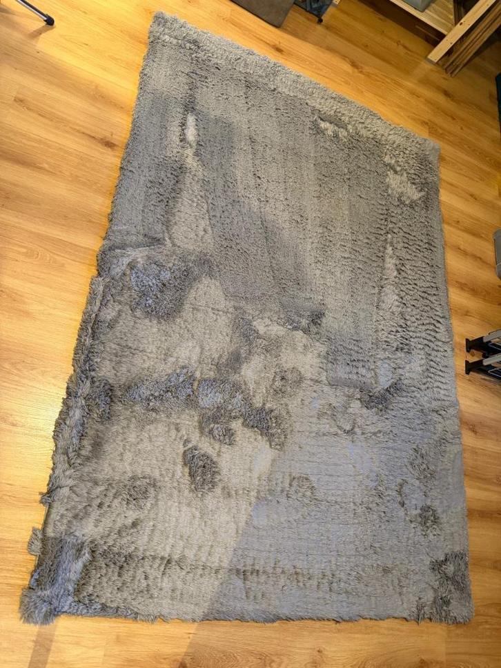 Jean De Bouvrie vloerkleed (2x) antraciet/grijs 160x230cm, Huis en Inrichting, Stoffering | Tapijten en Kleden, Gebruikt, 150 tot 200 cm