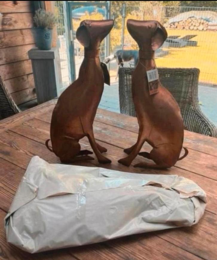 Windhond beeld honden greyhound hazewind whippet galgo 50 cm, Verzamelen, Beelden en Beeldjes, Nieuw, Dier, Ophalen