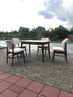 Eetafelset Webe Teeffelen 4 stoelen en tafel vintage design, Huis en Inrichting, Ophalen, Gebruikt, Nvt, Nvt