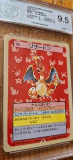Topsun 1995 Charizard 9.5 PGS Blue Back, Ophalen of Verzenden, Zo goed als nieuw, Losse kaart