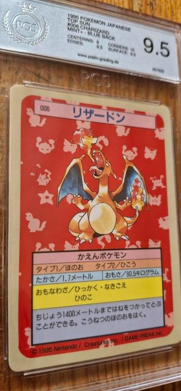 Topsun 1995 Charizard 9.5 PGS Blue Back beschikbaar voor biedingen