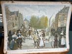 Schoolplaat Haagsche Voorhout 1912, Antiek en Kunst, Antiek | Schoolplaten, Ophalen, Geschiedenis