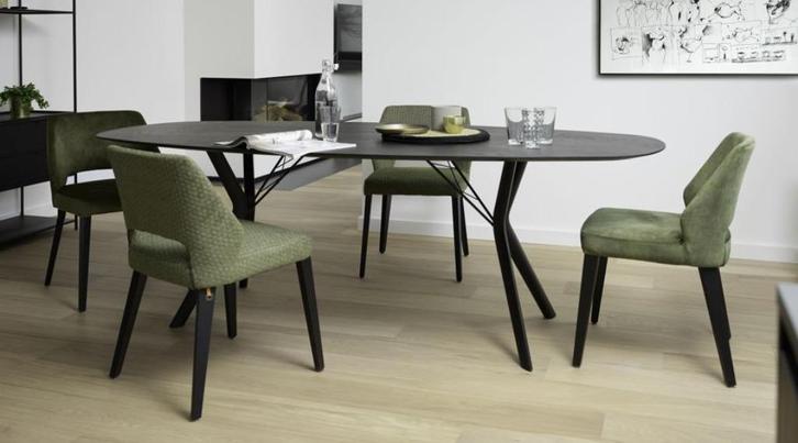 Eclipse tafel van Mobitec, in rond of deens ovaal., Huis en Inrichting, Tafels | Eettafels, Nieuw, 100 tot 150 cm, 200 cm of meer