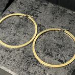 14 karaat gouden oorbellen versace groot model, Ophalen of Verzenden, Nieuw, Goud