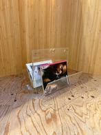 Plexiglas magazine rack magazine houder plexiglass vintage, Ophalen, Zo goed als nieuw