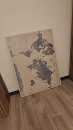 Wereldkaart Canvas - Prik je Reizen!, Ophalen, Gebruikt, 125 cm of meer, Schilderij