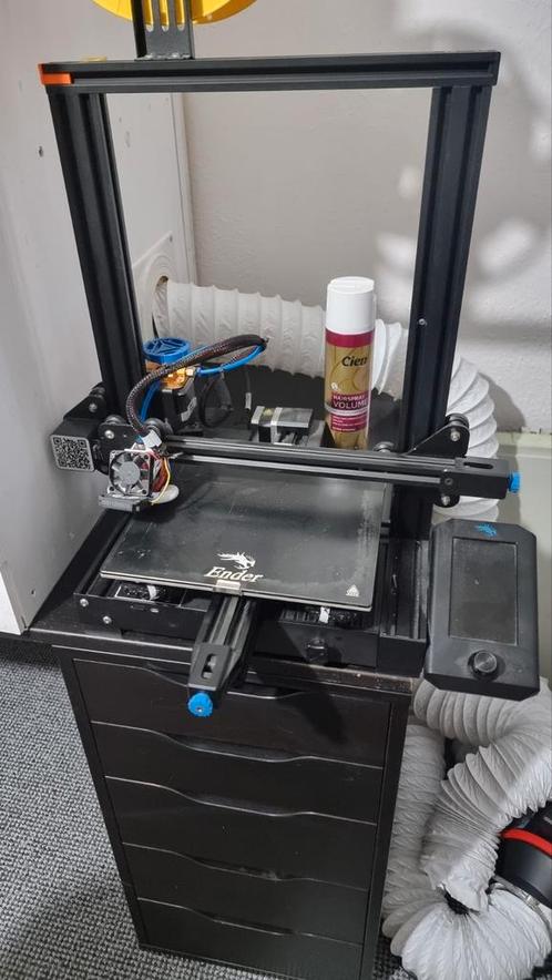 Ender 3 v2 - Modded (Bezorging rond Rotterdam e.o. Mogelijk), Computers en Software, 3D Printers, Zo goed als nieuw, Ophalen