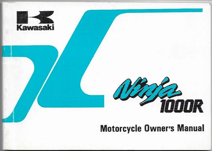 Kawasaki Ninja 1000 R manual handleiding (4037z), Motoren, Handleidingen en Instructieboekjes, Kawasaki, Ophalen of Verzenden