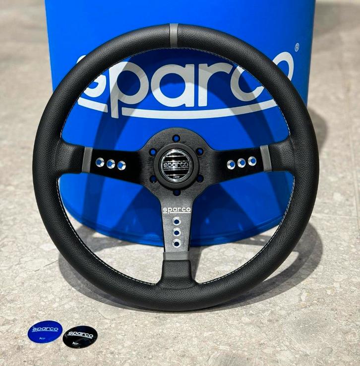 Sparco Piuma L777 stuur sportstuur racestuur leder suede, Auto diversen, Tuning en Styling, Ophalen of Verzenden