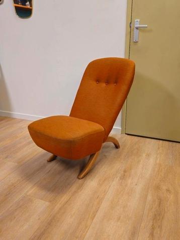 Vintage Theo Ruth Congo Fauteuil Stoel Oranje beschikbaar voor biedingen