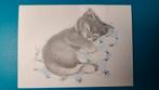 Poes Kat illustrator Virginia Miller  twee kaarten, Verzamelen, Ansichtkaarten | Dieren, Ophalen of Verzenden, 1980 tot heden