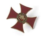 Metalen broche, pins-Ridders Templars-Rode Kruis- geemaille, Verzenden, Nieuw, Speldje of Pin