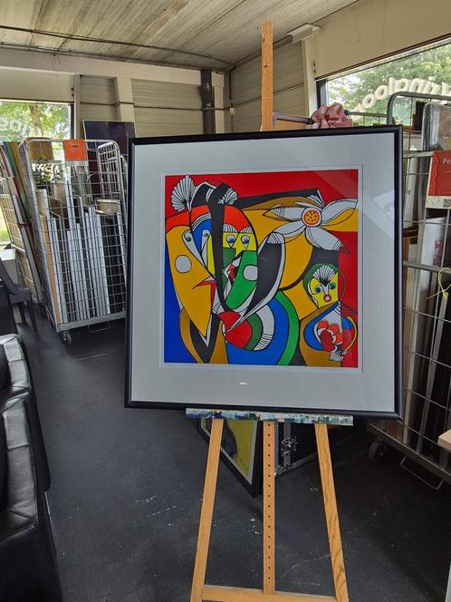 Maartje van Wijngaarden - Zonder titel 24/50 Zeefdruk, Antiek en Kunst, Kunst | Litho's en Zeefdrukken, Ophalen of Verzenden