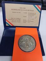 gedenkpenning Nederland 40 jaar bevrijd, Ophalen of Verzenden, Overige materialen, Nederland