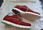Z.G.A.N Rode suede heren veterschoenen - CLOUD 9 -maat 43, Ophalen of Verzenden, Zo goed als nieuw, Overige kleuren