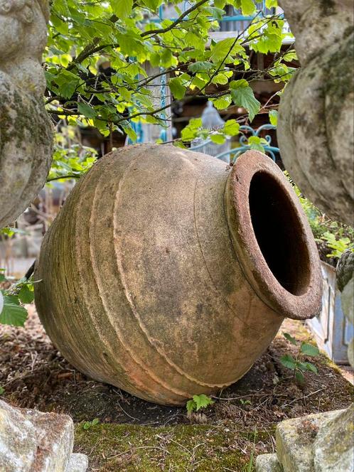 Terracotta olijfkruiken, Tuin en Terras, Tuinvazen, Gebruikt, Ophalen
