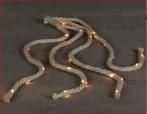 Partij Kerst touw beige met zilverdraad led verlichting, Versiering, -, -, Nieuw