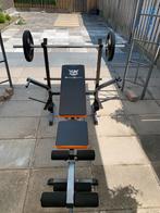 Fitnessapparatuur  HALTERSTANGEN, SCHIJVEN EN GEWICHTEN, Ophalen of Verzenden, Zo goed als nieuw