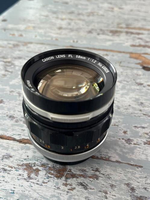 Canon FL 58mm 1.2 vintage lens, Audio, Tv en Foto, Fotografie | Lenzen en Objectieven, Gebruikt, Ophalen of Verzenden