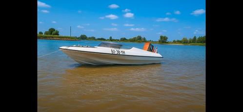 Dateline 75pk jhonston, Watersport en Boten, Speedboten, Gebruikt, 3 tot 6 meter, Benzine, 70 tot 120 pk, Polyester, Buitenboordmotor