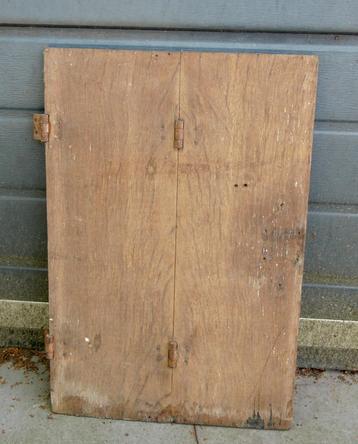 3 kasteel raamluikjes - oude houten antieke raam luik frames beschikbaar voor biedingen