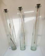 3 glazen olie lampjes, Ophalen of Verzenden, Zo goed als nieuw, Overige materialen, Minder dan 25 cm